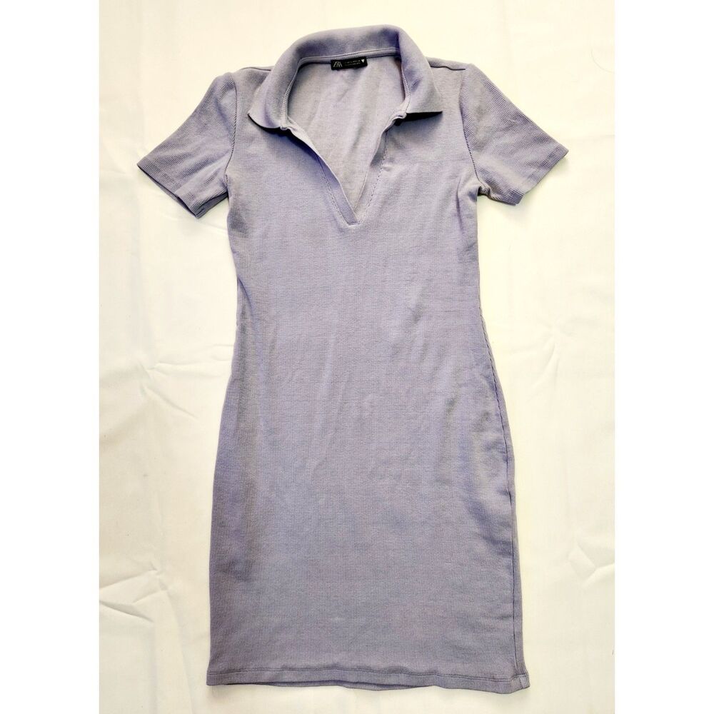 ZARA Women's Purple Bodycon Dress Size M